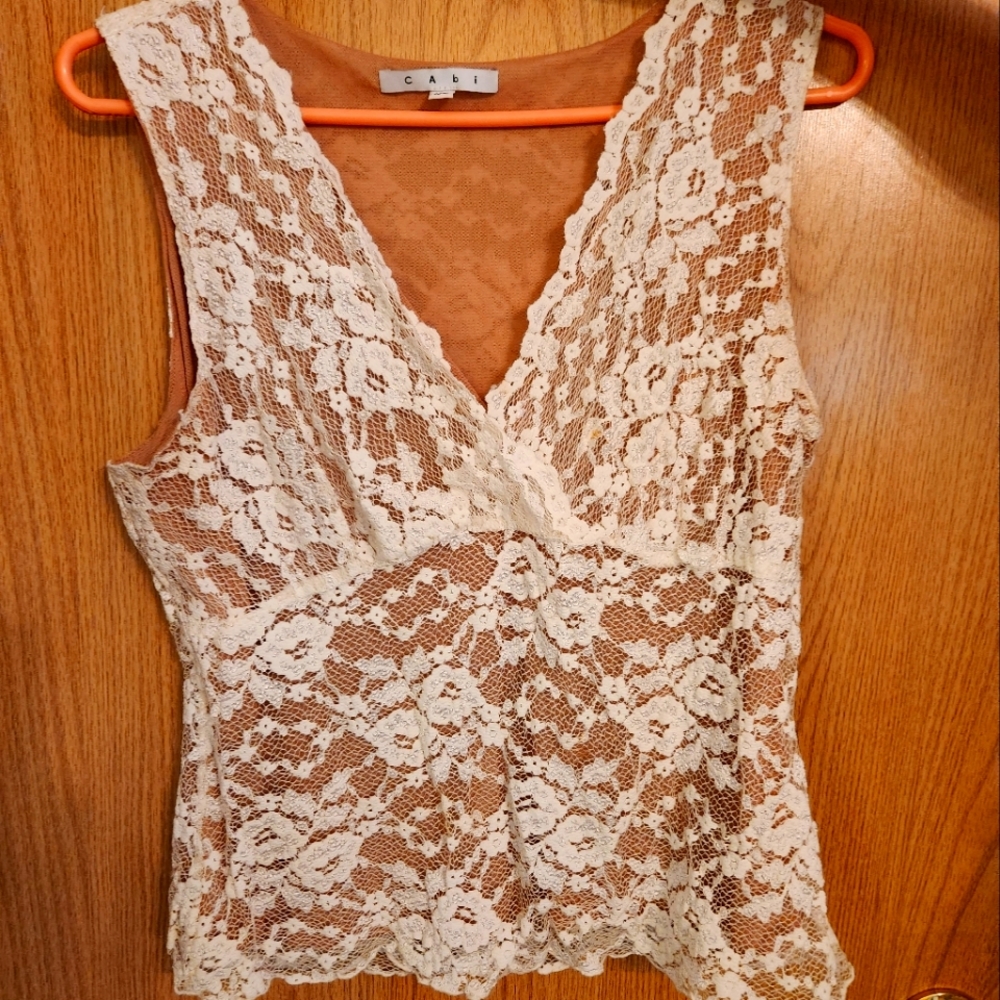 Cabi lace tank